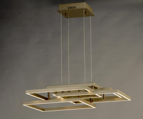 ET2 Traverse LED Single Pendant in Champagne Finish Model: E21516-CHP