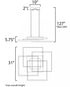 ET2 Traverse LED Single Pendant Model: E21516-CHP