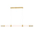 ET2 Travertine Linear Pendant in Travertine / Gold Finish Model: E11056-01TVGLD