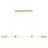 ET2 Travertine Linear Pendant in Travertine / Gold Finish Model: E11056-01TVGLD