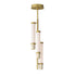 ET2 Travertine Multi Light Pendant in Travertine / Gold Finish Model: E11053-01TVGLD
