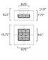 ET2 Zephyr Flush Mount Model: E23300-20BK