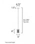 ET2 Zephyr Mini Pendant Model: E23301-20BK