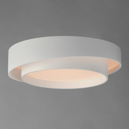 ET2 Ziggurat Flush Mount in White Finish Model: E51042-WT