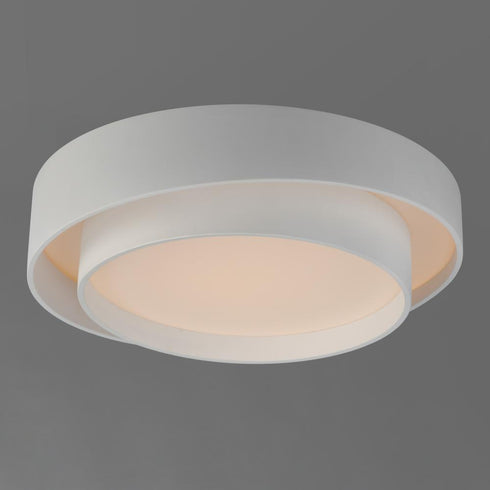 ET2 Ziggurat Flush Mount in White Finish Model: E51042-WT