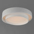 ET2 Ziggurat Flush Mount in White Finish Model: E51042-WT