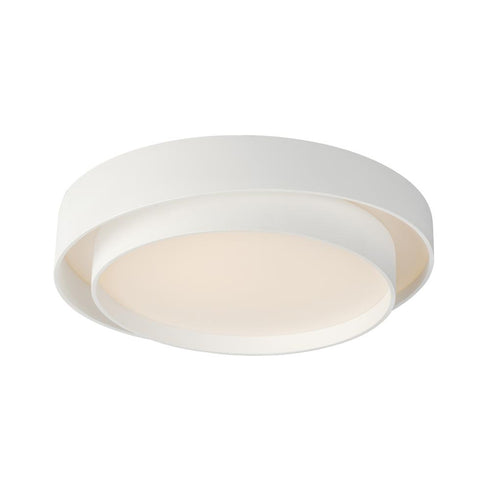ET2 Ziggurat Flush Mount in White Finish Model: E51044-WT