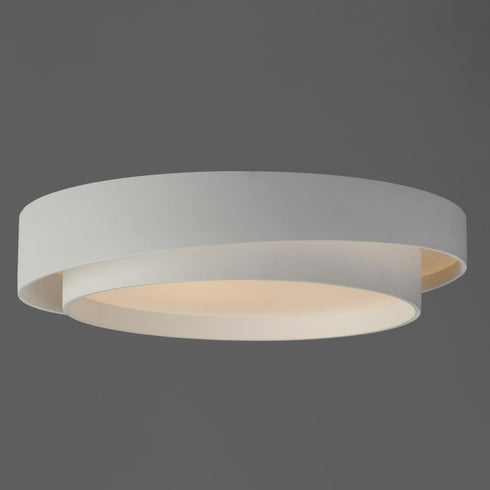 ET2 Ziggurat Flush Mount in White Finish Model: E51044-WT