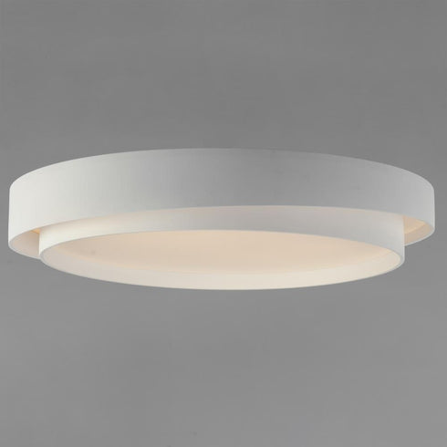 ET2 Ziggurat Flush Mount in White Finish Model: E51046-WT