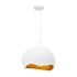 Eurofase Baleia 2 Light Pendant in White and Gold Foil Model: 46440-020