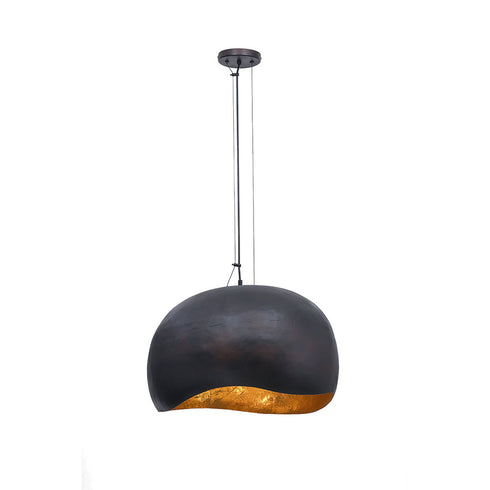 Eurofase Baleia 3 Light Pendant In White And Gold Foil Model: 46439-024