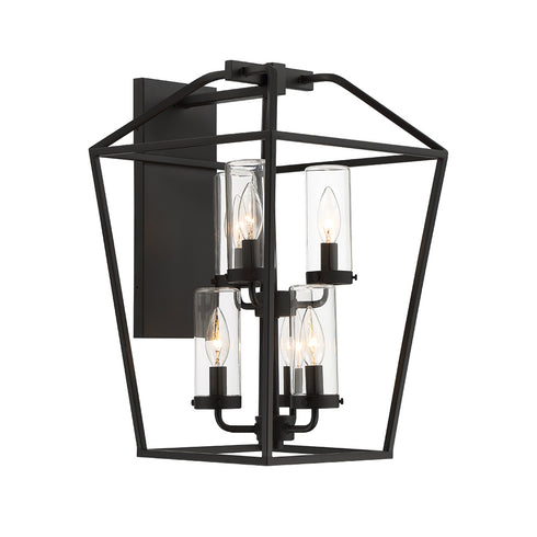 Eurofase Bastille 6 Light Lantern In Black Model: 44307-011