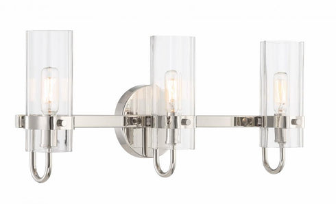Eurofase Brook 3 Light Vanity in Polished Nickel Model: 45463-020
