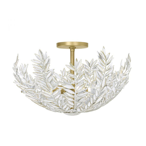Eurofase Jalore 3 Light Semi flushmount in Distressed White Model: 46437-020