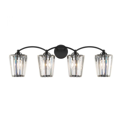 Eurofase Natalia 4 Light Bathbar in Black Model: 39331-038