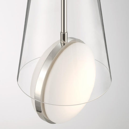 Eurofase Solar Powered Solari 2 Light Pendant in Polished Nickel Model: 45609-028