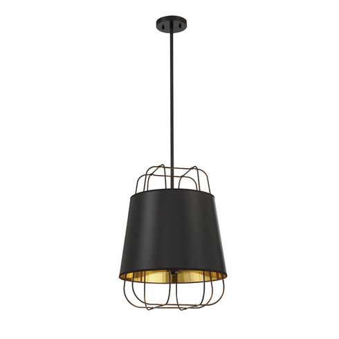 Eurofase Tura 3 Light Pendant in Black Model: 38143-021