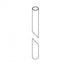 Hubbardton Forge 7' Round Outdoor Post in Coastal Dark Smoke Finish Model: 390272-77
