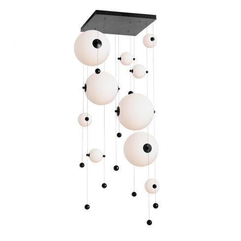 Hubbardton Forge Abacus 10 Light Square LED Pendant Model: 139051-LED-STND-20-GG0694