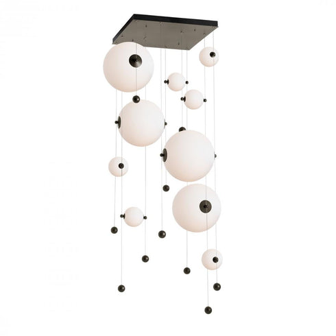 Hubbardton Forge Abacus 10 Light Square LED Pendant Model: 139051-LED-STND-20-GG0694
