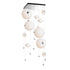 Hubbardton Forge Abacus 10 Light Square LED Pendant Model: 139051-LED-STND-20-GG0694