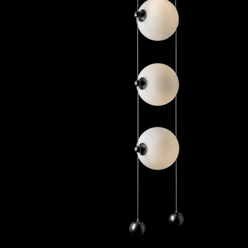 Hubbardton Forge Abacus 3 Light LED Pendant Model: 139059-LED-STND-82-GG0668