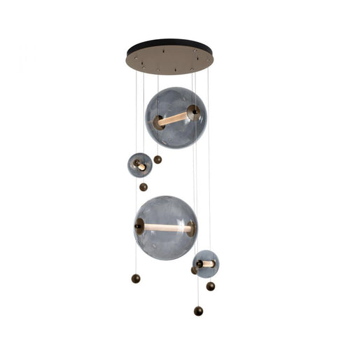 Hubbardton Forge Abacus 4 Light Round LED Pendant Model: 139052-LED-STND-05-YL0694