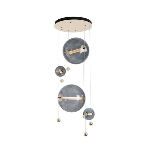 Hubbardton Forge Abacus 4 Light Round LED Pendant Model: 139052-LED-STND-05-YL0694