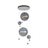 Hubbardton Forge Abacus 4 Light Round LED Pendant Model: 139052-LED-STND-05-YL0694