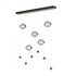 Hubbardton Forge Abacus 5 Light LED Pendant Model: 139050-LED-STND-10-YL0668
