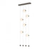 Hubbardton Forge Abacus 6 Light Ceiling To Floor LED Pendant Model: 139055-LED-STND-07-GG0668