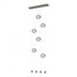 Hubbardton Forge Abacus 6 Light Ceiling To Floor LED Pendant Model: 139055-LED-STND-07-GG0668