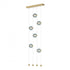 Hubbardton Forge Abacus 6 Light Ceiling To Floor LED Pendant Model: 139055-LED-STND-07-GG0668