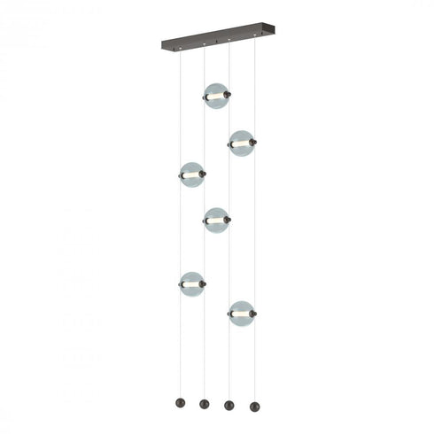 Hubbardton Forge Abacus 6 Light Ceiling To Floor LED Pendant Model: 139055-LED-STND-07-GG0668