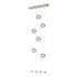 Hubbardton Forge Abacus 6 Light Ceiling To Floor LED Pendant Model: 139055-LED-STND-07-GG0668