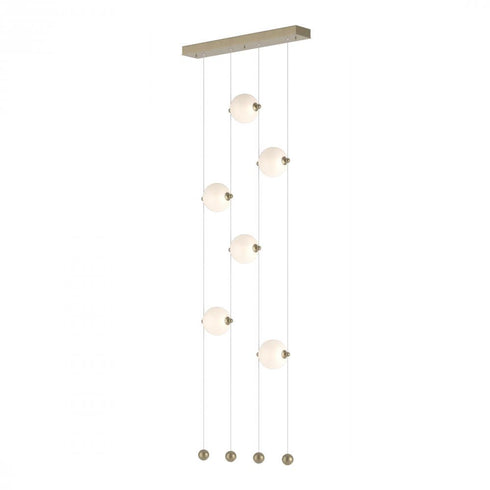 Hubbardton Forge Abacus 6 Light Ceiling To Floor LED Pendant Model: 139055-LED-STND-07-GG0668