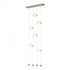 Hubbardton Forge Abacus 6 Light Ceiling To Floor LED Pendant Model: 139055-LED-STND-07-GG0668
