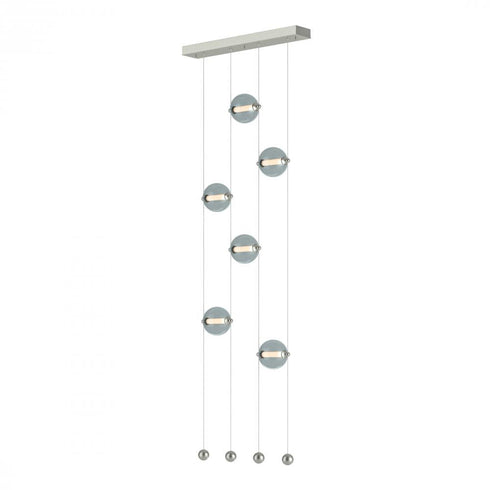 Hubbardton Forge Abacus 6 Light Ceiling To Floor LED Pendant Model: 139055-LED-STND-07-GG0668