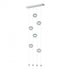 Hubbardton Forge Abacus 6 Light Ceiling To Floor LED Pendant Model: 139055-LED-STND-07-GG0668