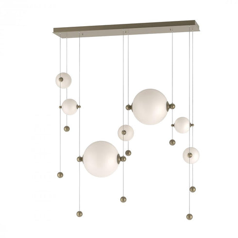 Hubbardton Forge Abacus 7 Light Double Linear LED Pendant Model: 139054-LED-STND-07-YL0694