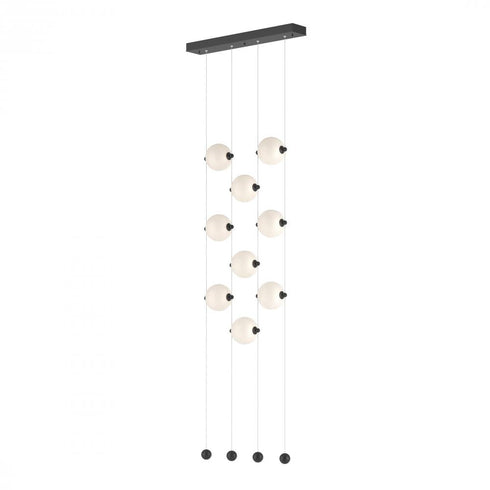 Hubbardton Forge Abacus 9 Light Ceiling To Floor LED Pendant Model: 139057-LED-STND-10-GG0668