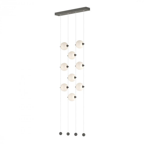 Hubbardton Forge Abacus 9 Light Ceiling To Floor LED Pendant Model: 139057-LED-STND-10-GG0668