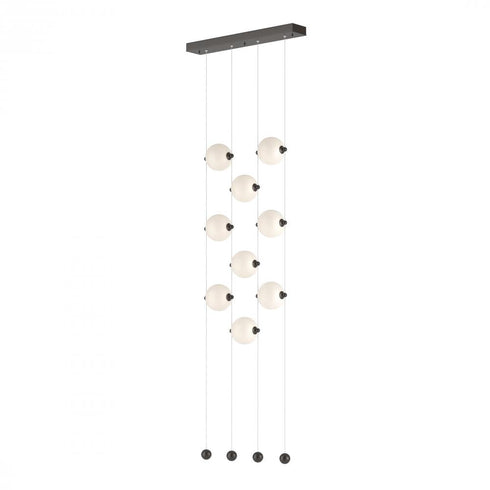Hubbardton Forge Abacus 9 Light Ceiling To Floor LED Pendant Model: 139057-LED-STND-10-GG0668