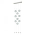 Hubbardton Forge Abacus 9 Light Ceiling To Floor LED Pendant Model: 139057-LED-STND-10-GG0668