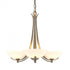 Hubbardton Forge Aegis 3 Arm Chandelier Model: 101260-SKT-25-GG0136