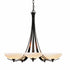 Hubbardton Forge Aegis 5 Arm Chandelier Model: 101261-SKT-82-GG0123
