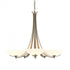 Hubbardton Forge Aegis 5 Arm Chandelier Model: 101261-SKT-82-GG0123