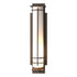 Hubbardton Forge After Hours Large Outdoor Sconce in Coastal Natural Iron Finish Model: 307861-SKT-20-GG0189