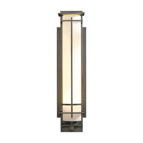 Hubbardton Forge After Hours Large Outdoor Sconce in Coastal Natural Iron Finish Model: 307861-SKT-20-GG0189