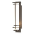 Hubbardton Forge After Hours Outdoor Sconce in Coastal Oil Rubbed Bronze Finish Model: 307860-SKT-14-GG0187
